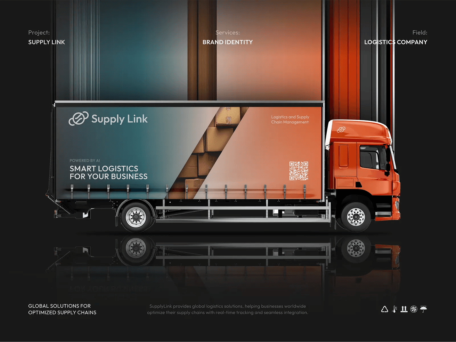 Logistics branding showcase